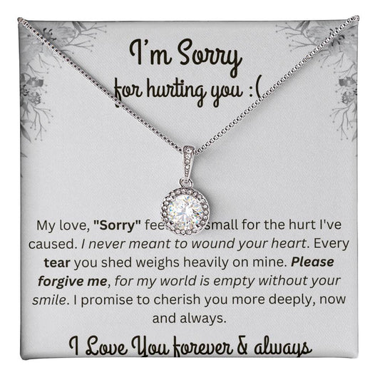 Sorry Gift For Girlfriend - 925 Sterling Silver Forever love Necklace