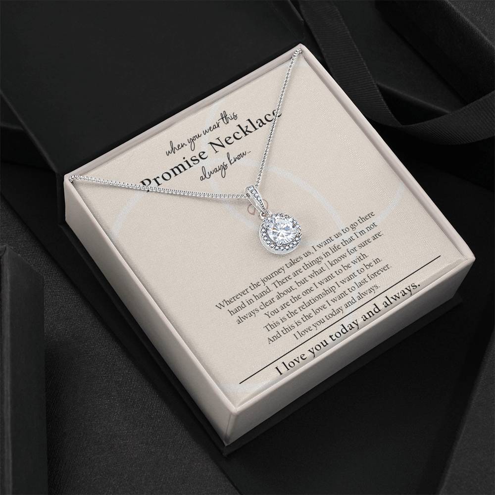 I Promise To Be With You Sterling Silver Necklace