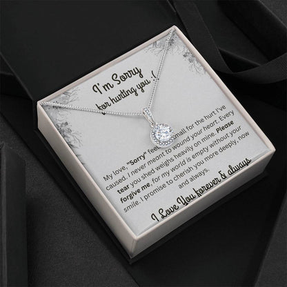 Sorry Gift For Girlfriend - 925 Sterling Silver Forever love Necklace