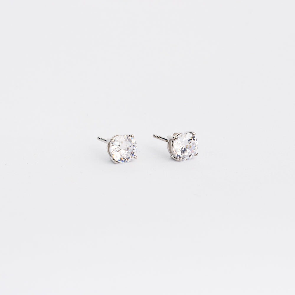 Solitaire Silver Stud