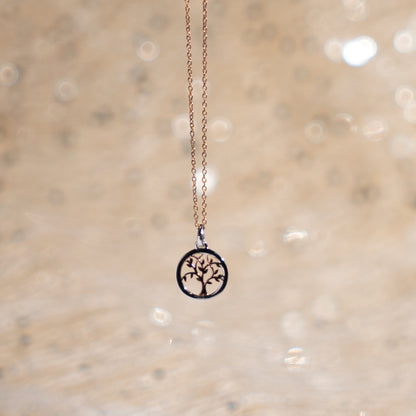 DUAL TONE TREE OF LIFE PENDANT