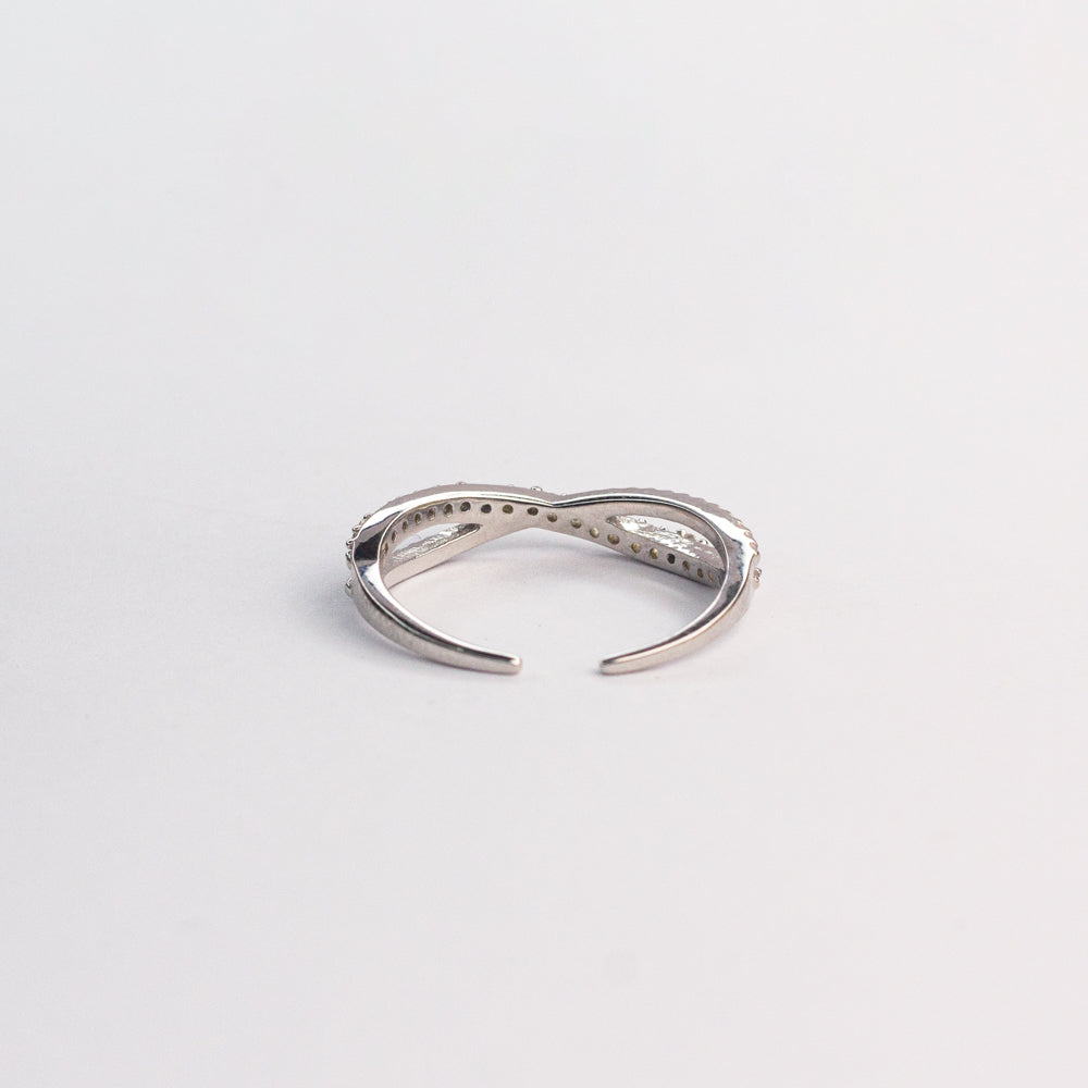 Sterling Silver Large Infinity Ring, Silver Ring, Love Ring, Promise Ring |  eBay