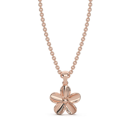 ROSE GOLD FLORAL PENDANT