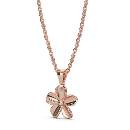 ROSE GOLD FLORAL PENDANT