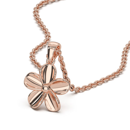 ROSE GOLD FLORAL PENDANT