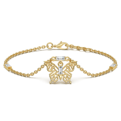 Butterfly charm bracelet