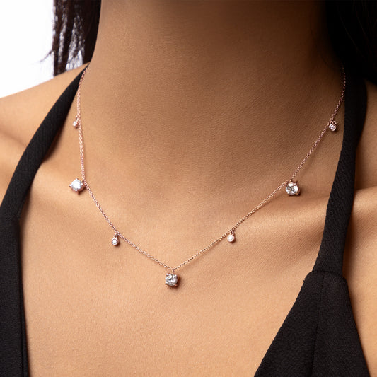 CHUNKY SOLITAIRE NECKLACE