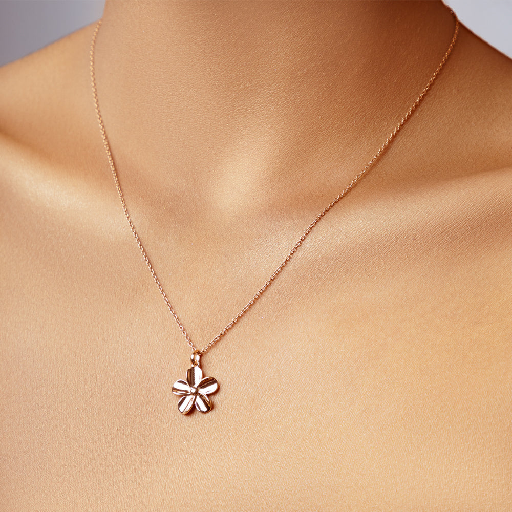 ROSE GOLD FLORAL PENDANT