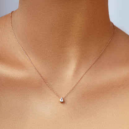 ROSE GOLD WATER DROP PENDANT